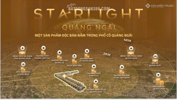 CHÍNH THỨC NHẬN BOOKING - DỰ ÁN STARLIGHT QUẢNG NGÃI NGAY KHU ĐÔ THỊ NGỌC BẢO VIÊN